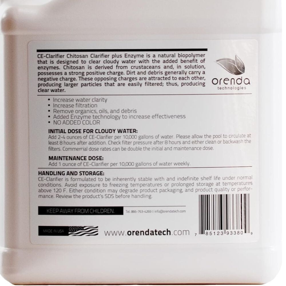 Orenda CE-Clarifier - Chitosan Clarifier + Enzyme - 1qt