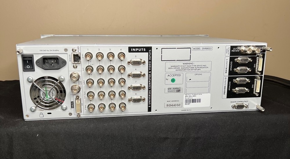 Analog Way Diventix DVX8022 Switcher