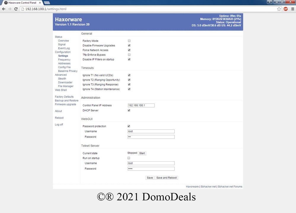 Motorola SB5101 DOCSIS 2.0 Cable Modem with Haxorware