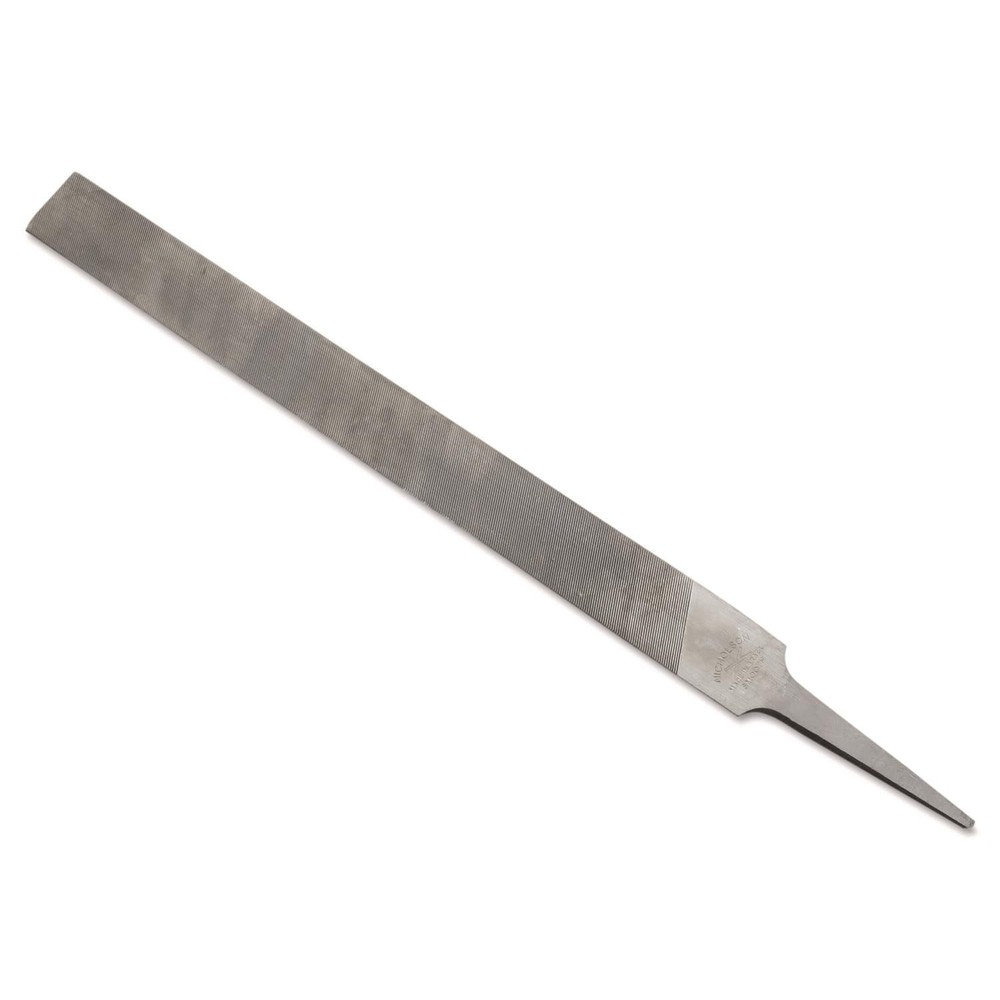 Half-Round Hand File, Single Cut, American Pattern, Smooth Cut, 10" Length (P...