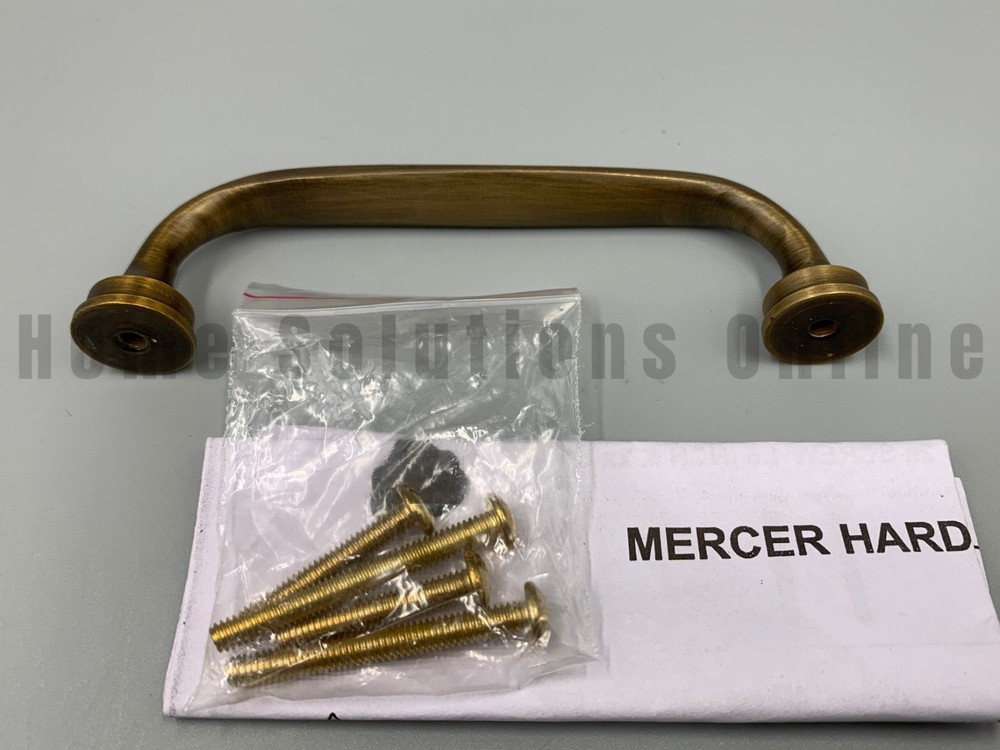 Pottery Barn Mercer Drawer Pull Tumbled Brass 4" #D540R