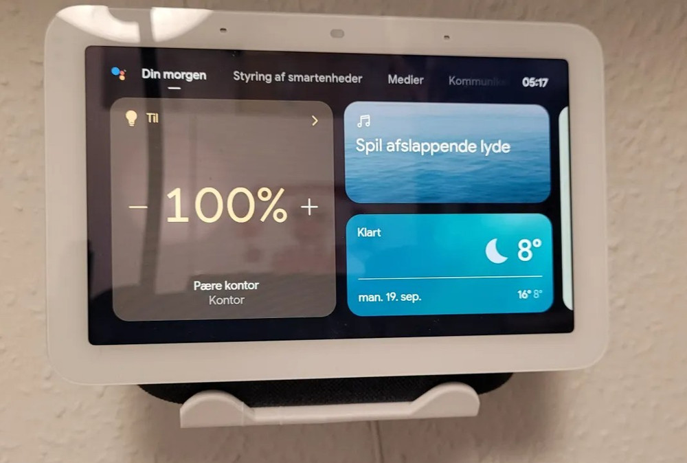 Wall Mount for Google Nest Hub (Black or White)