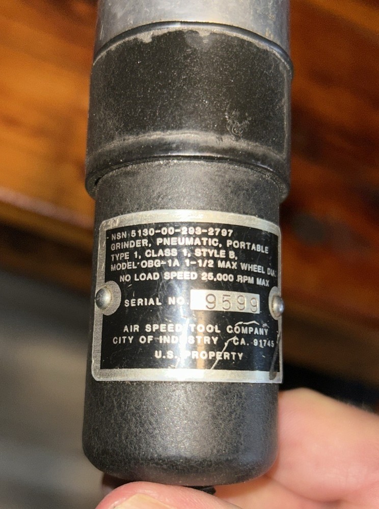 Pneumatic Grinder USA Military Issued
