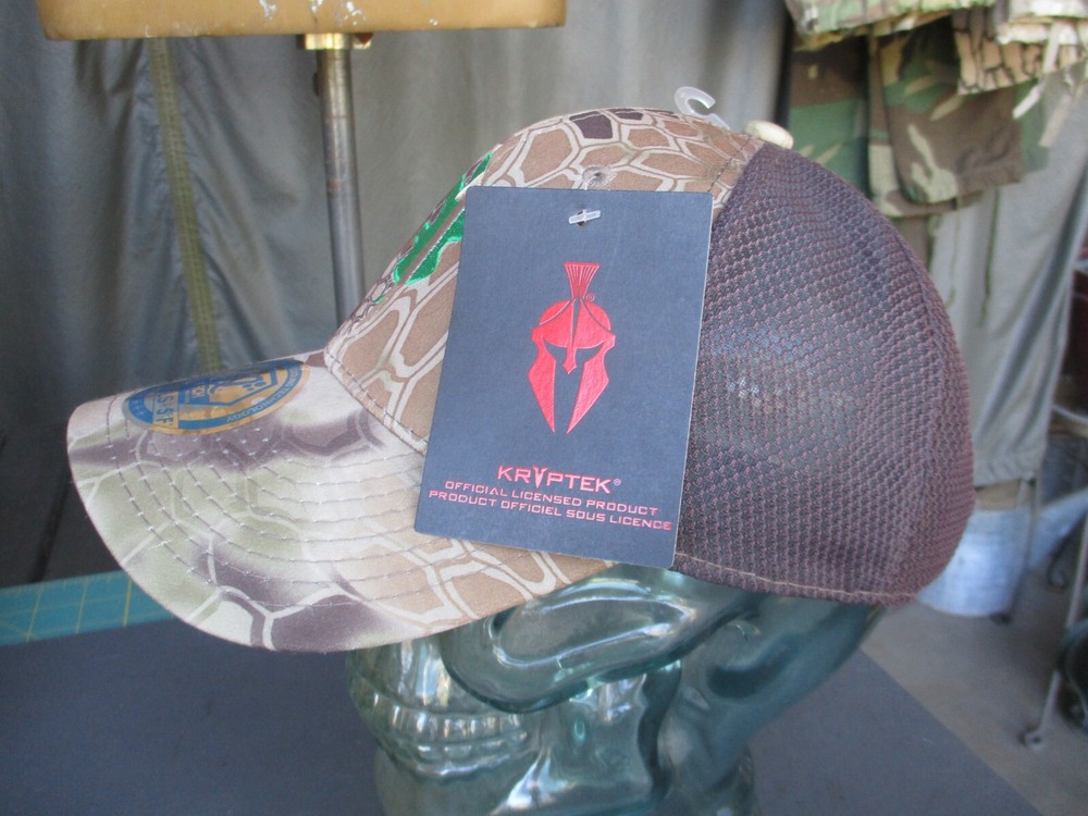KRYPTEK NWT Heat Gear Mesh Back Tactical Ball Cap, Camouflage Hat