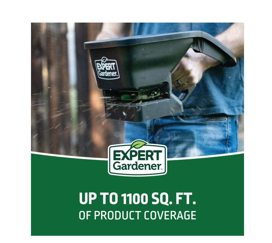 Expert Gardener 6 lb Capacity Handheld Broadcast Spreader
