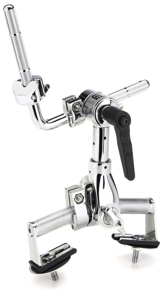 DW Vintage-style Single-tom Rail Mount Assembly - Chrome