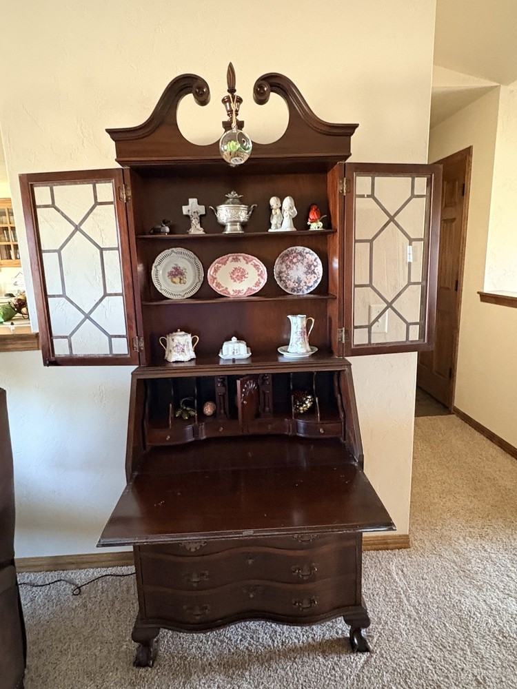 Chippendale Secretary Desk Mahogany