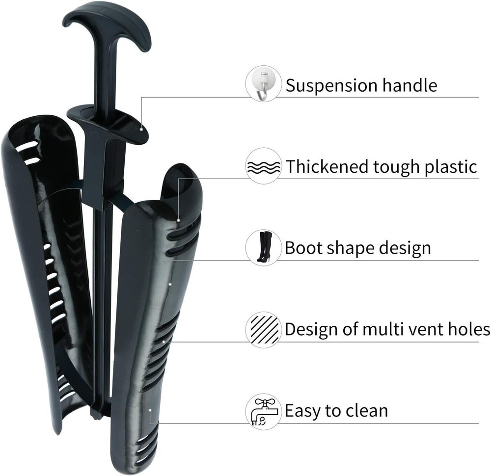 4 Pairs Black Boot Stretcher Boot Tree Shapers Tall Boot Tree Shaft ShaperBoo