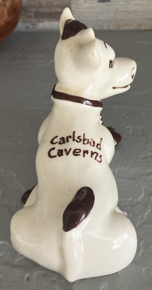1950’s Ceramic Smiling Cow Carlsbad Cavern Souvenir