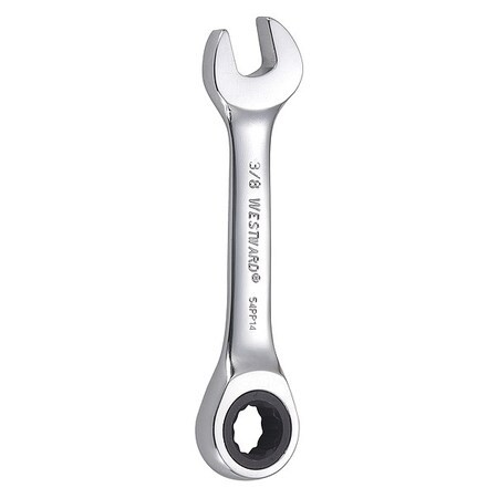 Westward 54Pp14 Wrench, Combination/Stubby, Sae, 3/8"