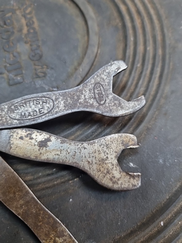 Vintage cycle Multi Tool Spanner, Screwdriver Tyre Lever Tools British made