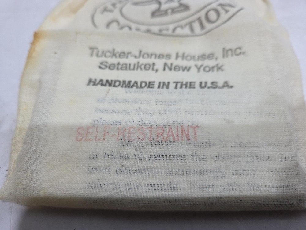 Tucker Jones House SELF RESTRAINT Puzzle