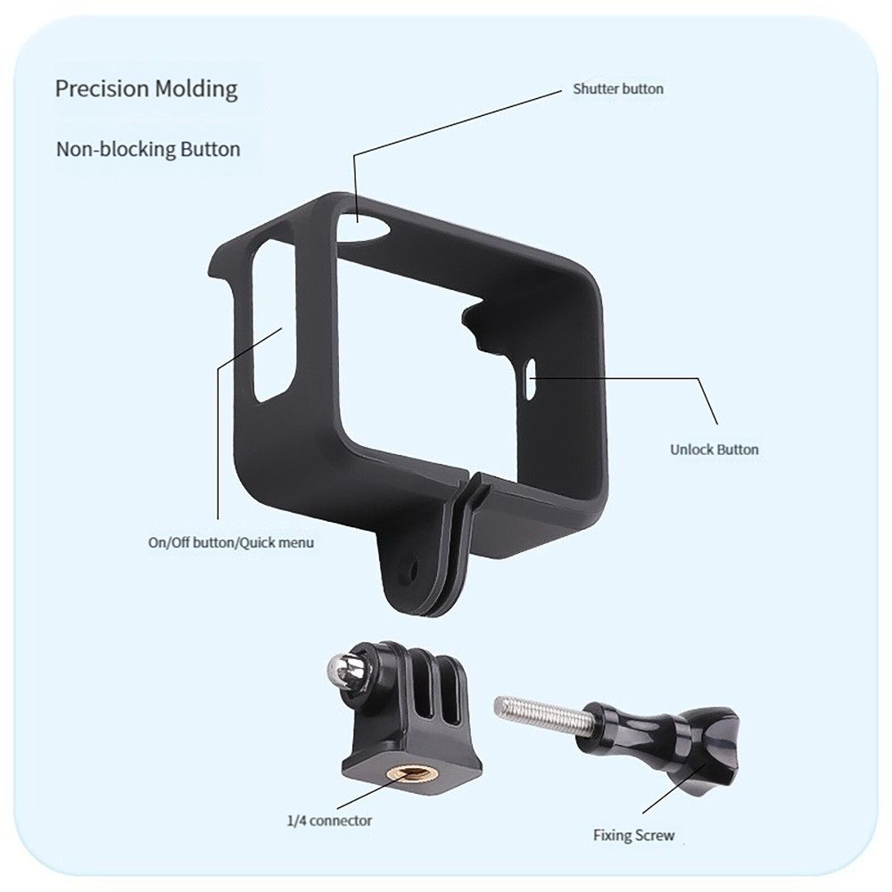 Protective PC Frame Case Protection Frame Expansion Bracket for Insta360 GO 3