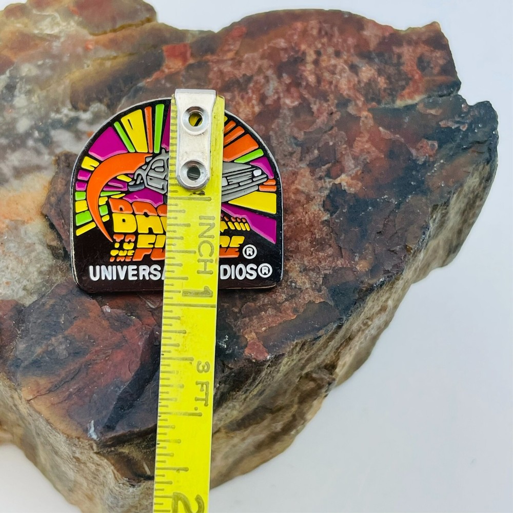 Back to the Future Universal Studios 1995 Metal Pin Back
