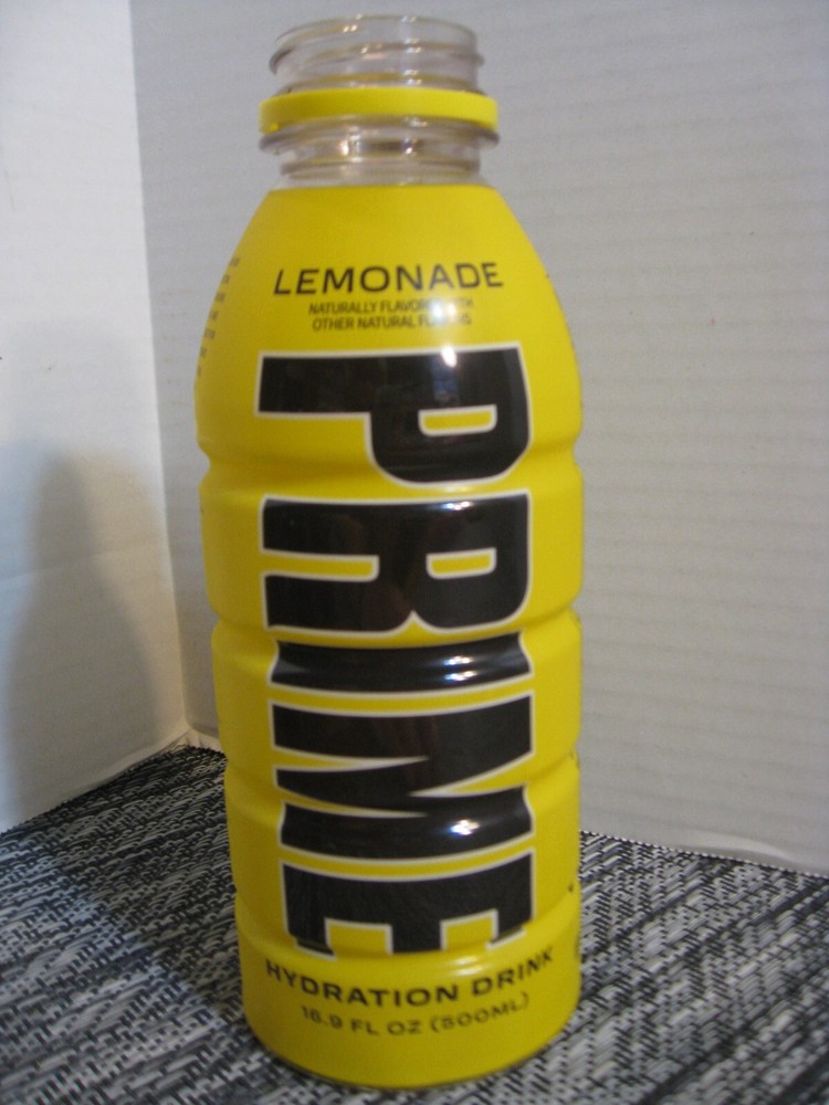 Prime Hydration Drink Beverage By Logan Paul - EMPTY Bottle - Lemonade - 2022