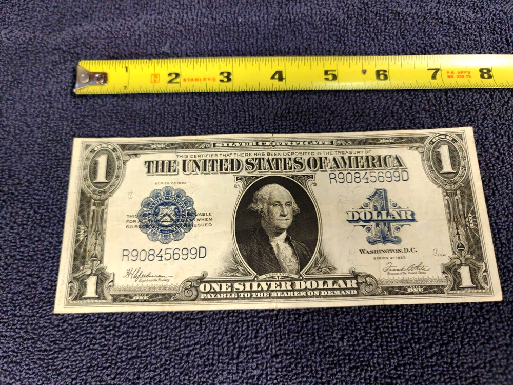1923 $1 Silver Cert. Large Note Circulated