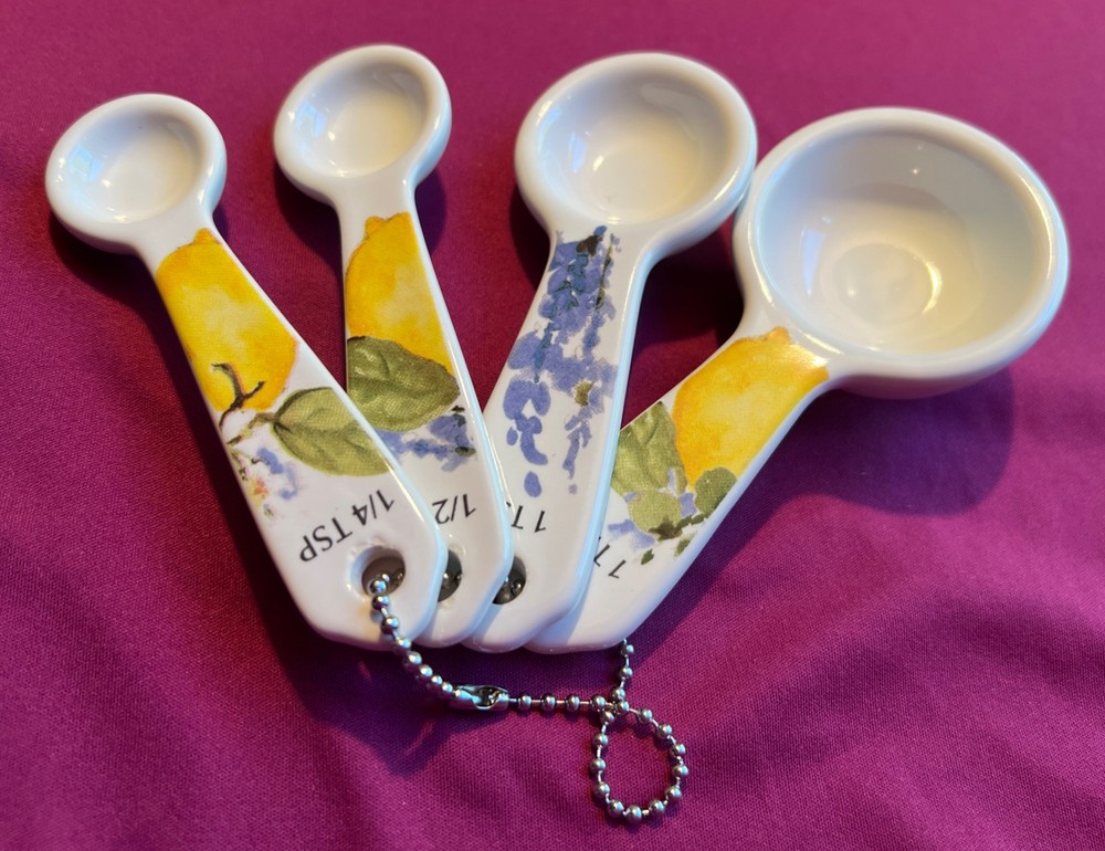 Lang Lemon Grove Earthenware Measuring Spoons Susan Winget