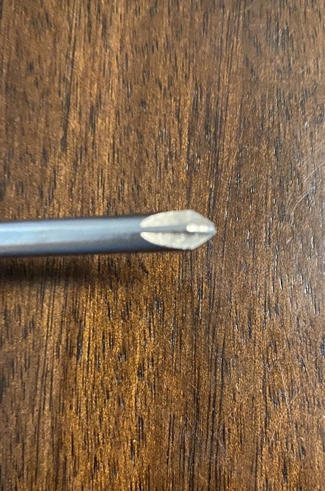 Vintage Ratcheting / Reversible Multi Bit Storage Handle Screwdriver - 7 Pc.