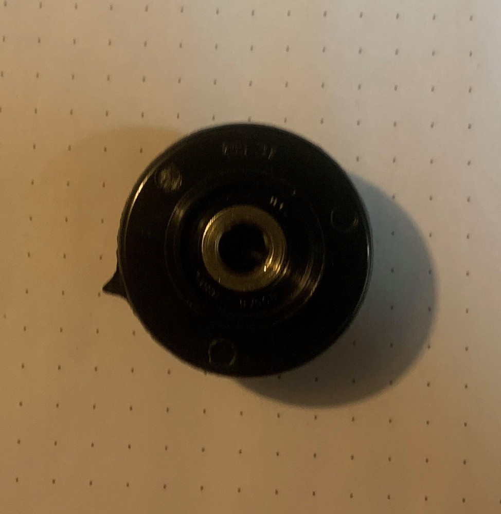 Black Indicator Control Knob, 2 Set Screws, Rogan Brothers