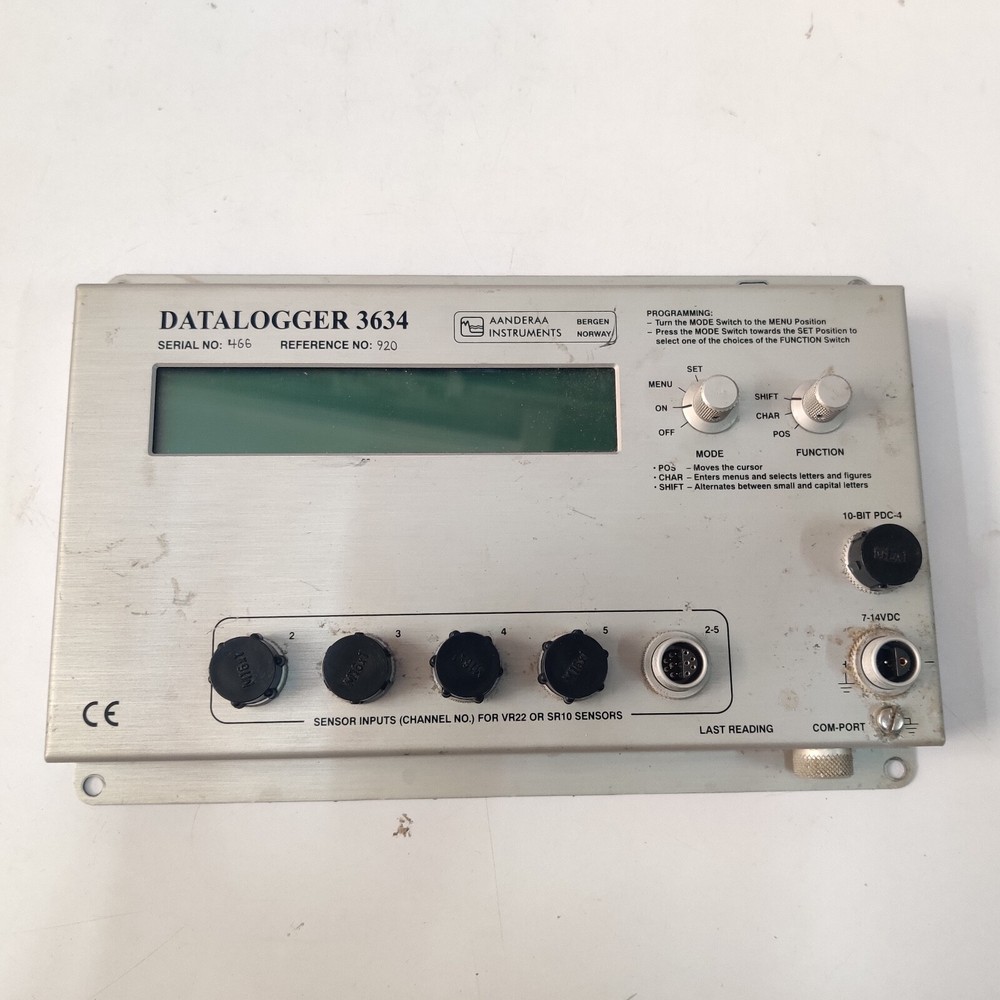 AANDERAA INSTRUMENTS DATALOGGER 3634
