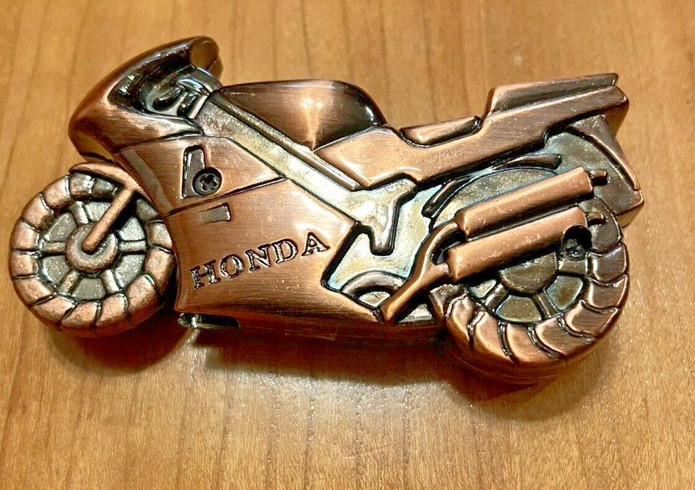 Vintage Motorcycle Lighter Honda Brushed Bronze