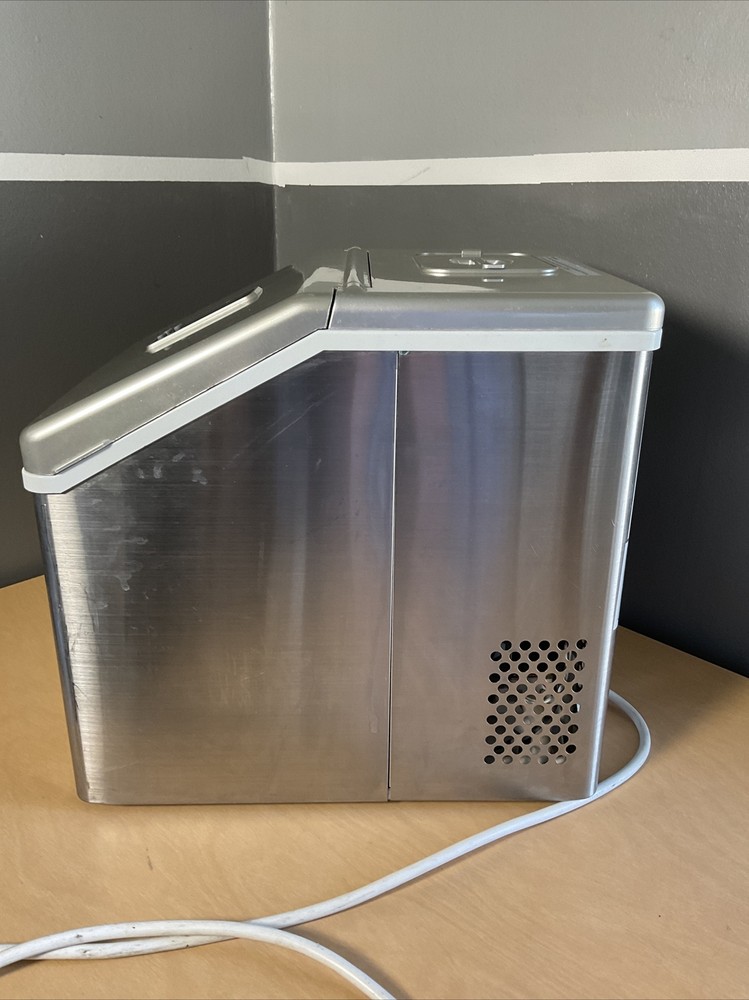 Edgestar Compact Portable Ice Maker Machine Party Bar Stainless Steel ￼