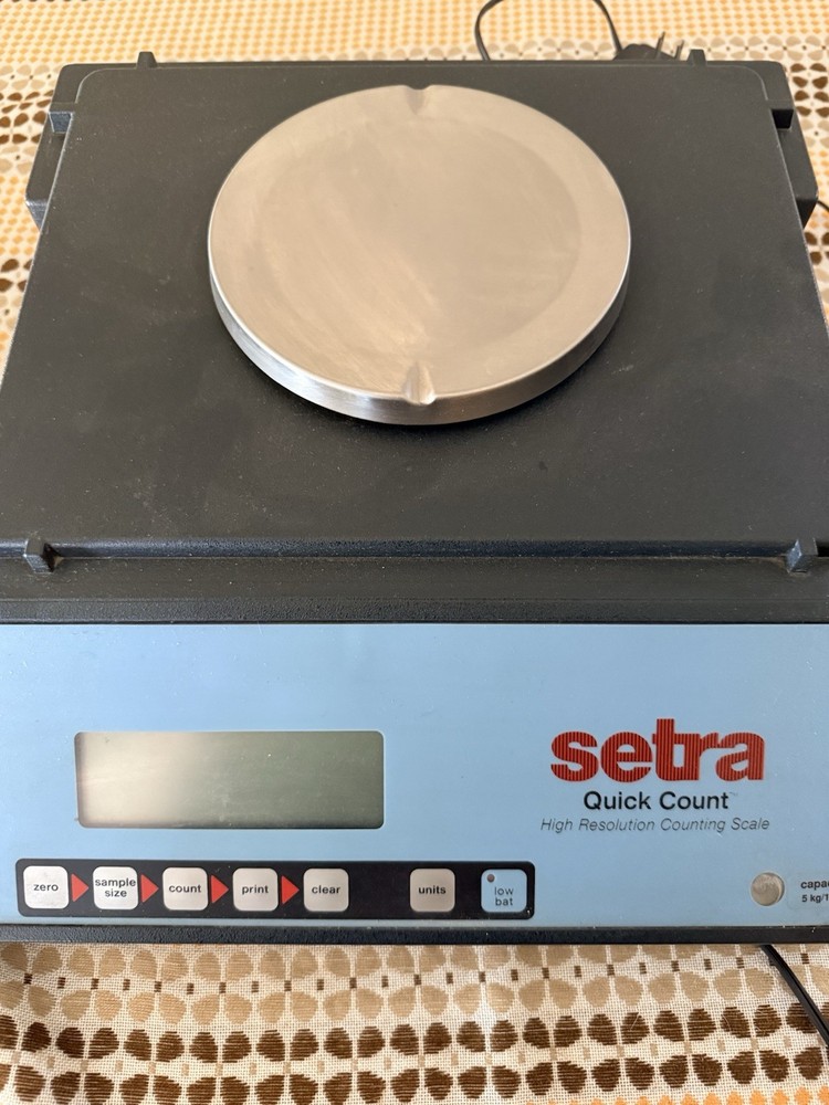 Setra Quick Count Counting Scale Stainless Steel Platform Digital Display