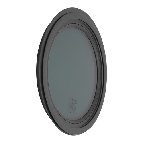 Round Fixed RV Window Venting Window with Trim Ring Replacement Smoke Grey