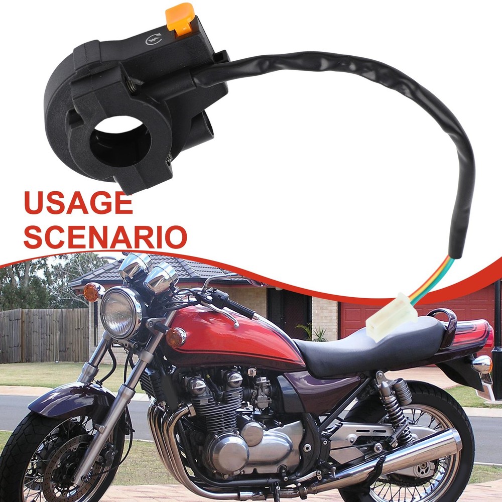 Sleek Design Motorcycle Handlebar Ignition Button 22mm Modification Accessory