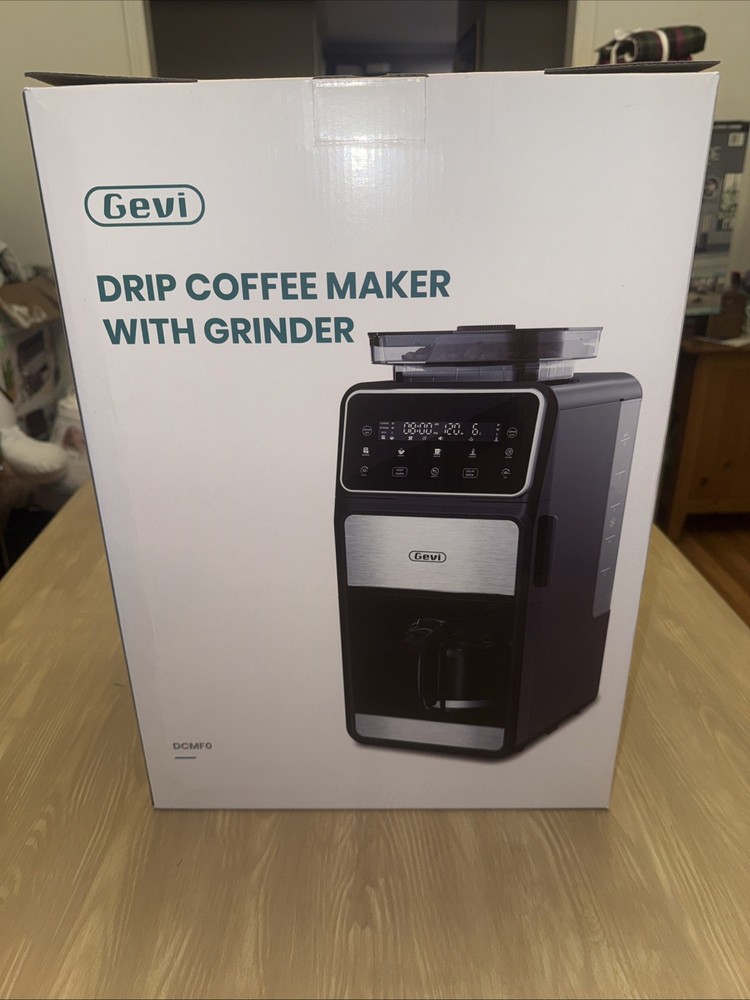 Gevi 10-Cup Drip Coffee Maker with Built-in Burr Grinder & Programmable Timer