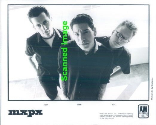Press Photo: MXPX 8x10 B&W 2000