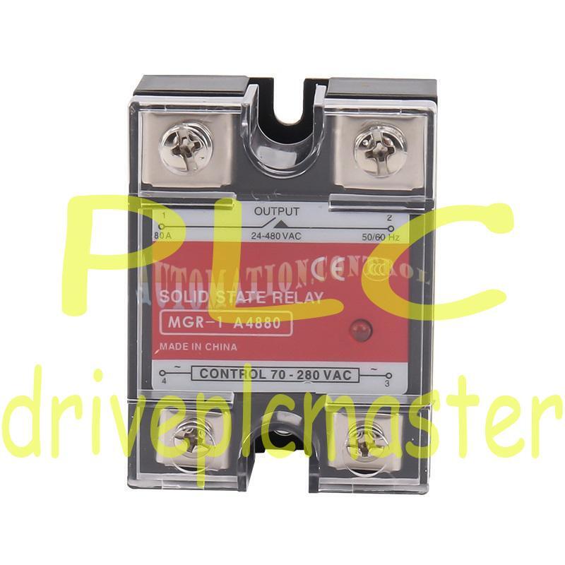 For Mager MGR-1 A4880 Single Phase 80A Solid State Relay 70-280V AC Control AC~