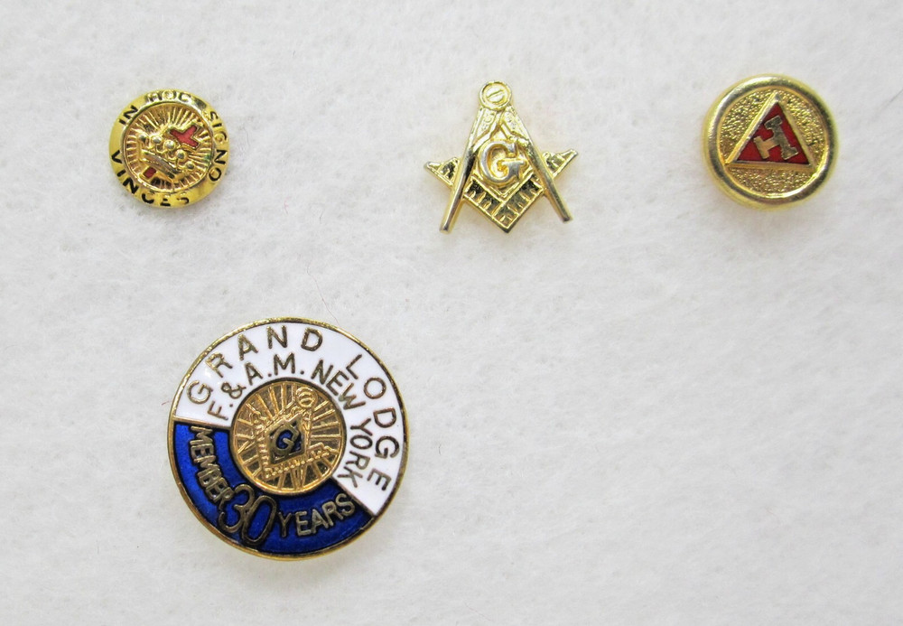 Masonic Pin Collection - 4 Pieces