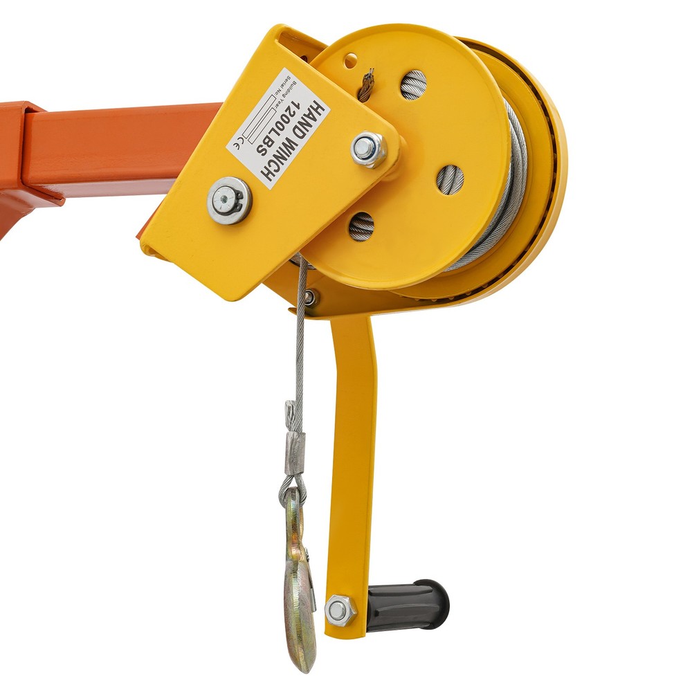 330lbs Air Conditioner Lifting Tool 49ft Cable Crane Lift Winch A/C Installation
