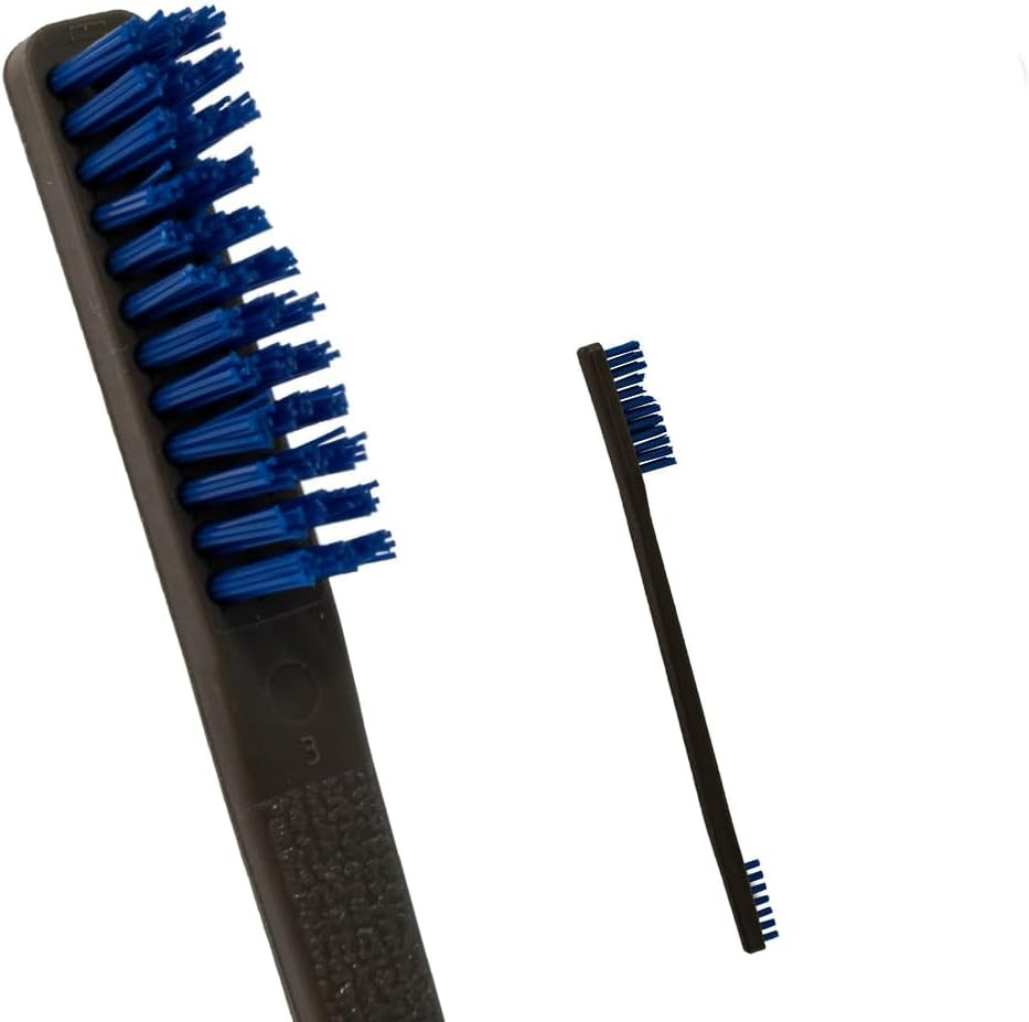 50 Pack Blue Nylon AP Brushes, Double-Ended for Versatile Cleaning, Comfortable