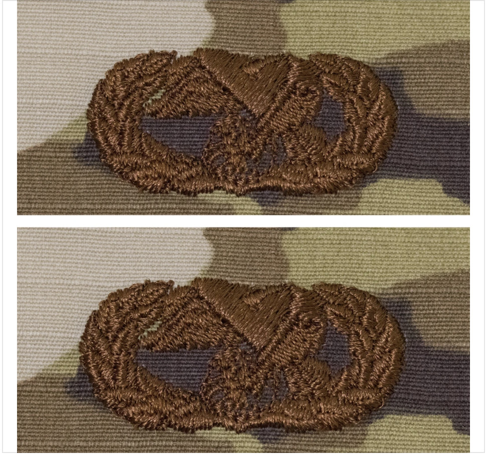 GENUINE U.S. AIR FORCE EMBROIDERED BADGE: TRANSPORTATION BASIC - OCP