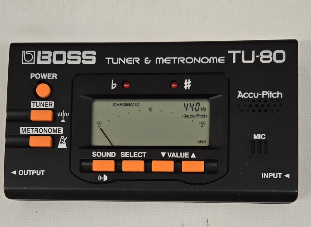Boss TU -80 Tuner & Metronome Tested