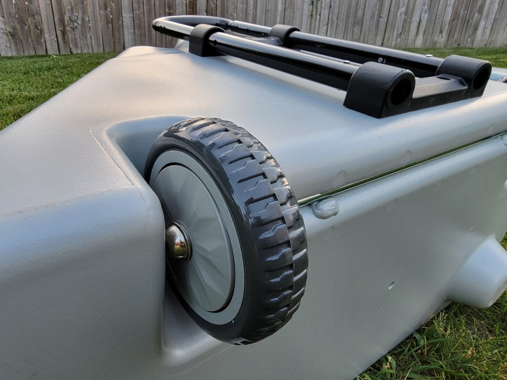 Coors Light Rolling Cooler 30" × 23" Pull & Side Handles Flip Top 4 Beer Holders