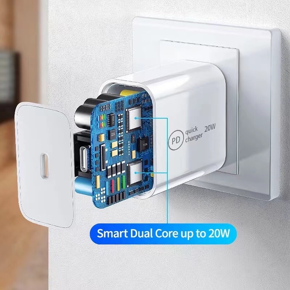 20W USB Type C Power Adapter Fast Charger Cube Block For iPhone iPad Android Lot