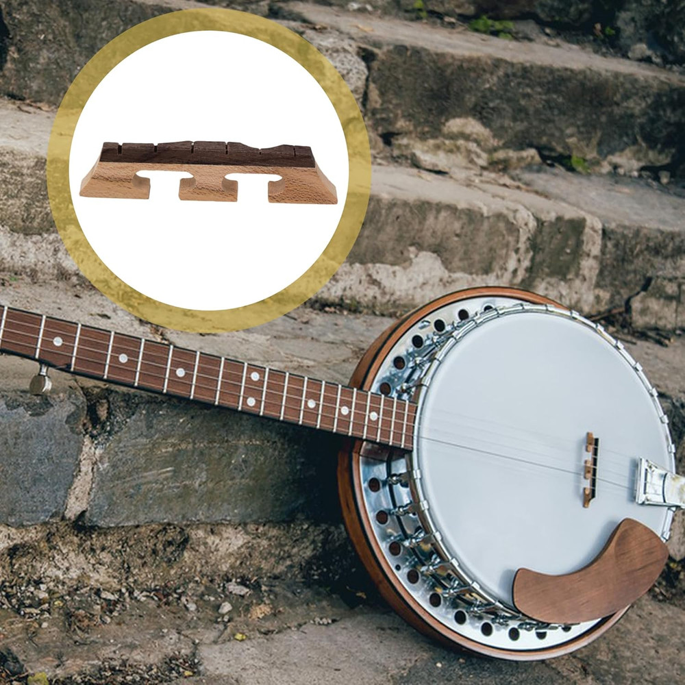 BQLZR Maple Ebony Bridge 6 String Banjo Replacement
