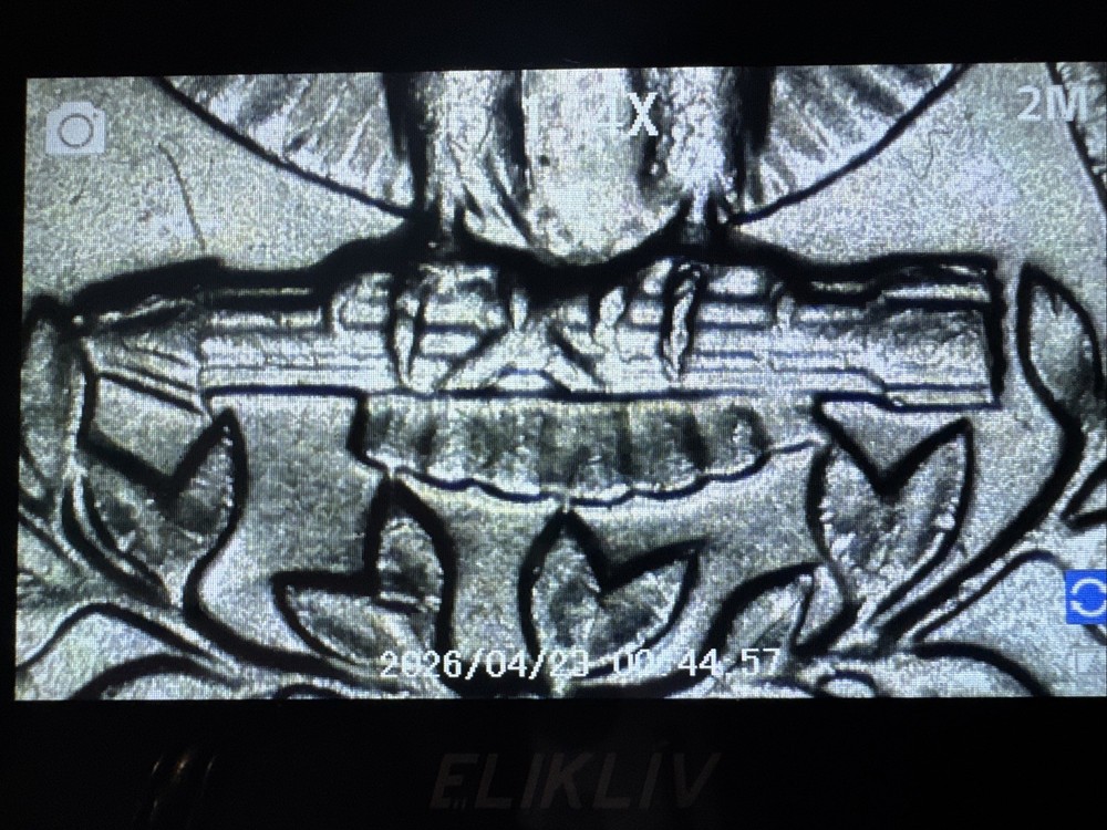 1982 D Quarter Errors In Cod We Trust' VF Condition Rim Errors Off Center Nice!