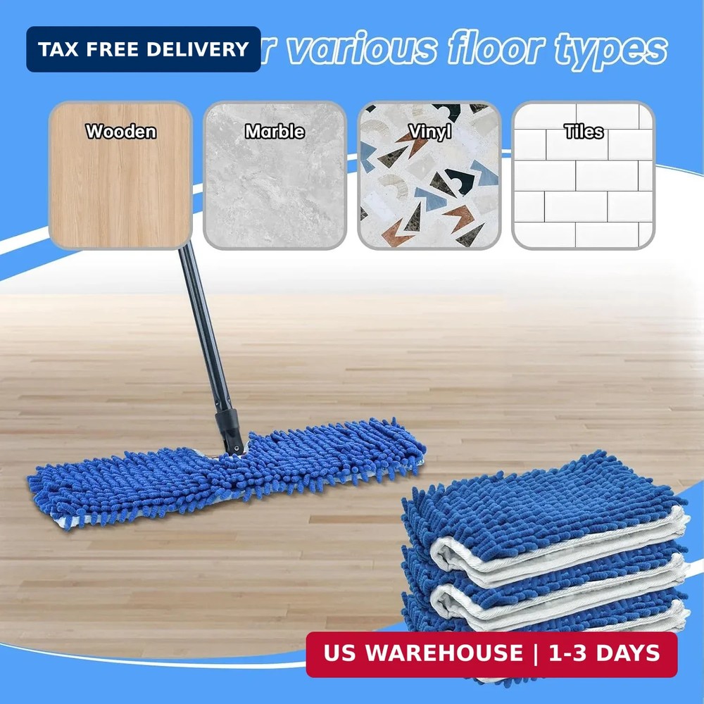 4 Pack Mop Heads Replacements Compatible with O-cedar Dual-Action Flip Mop,Micro