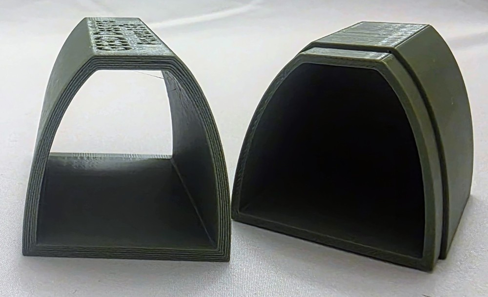 3D Printed D-Shaped Pleco Breeding Cave w/ Removable Back | Stackable Breeding