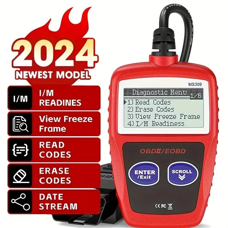 Car Fault Code Reader Engine Diagnostic Scanner Reset Tools MS309 OBD2 OBDII UK