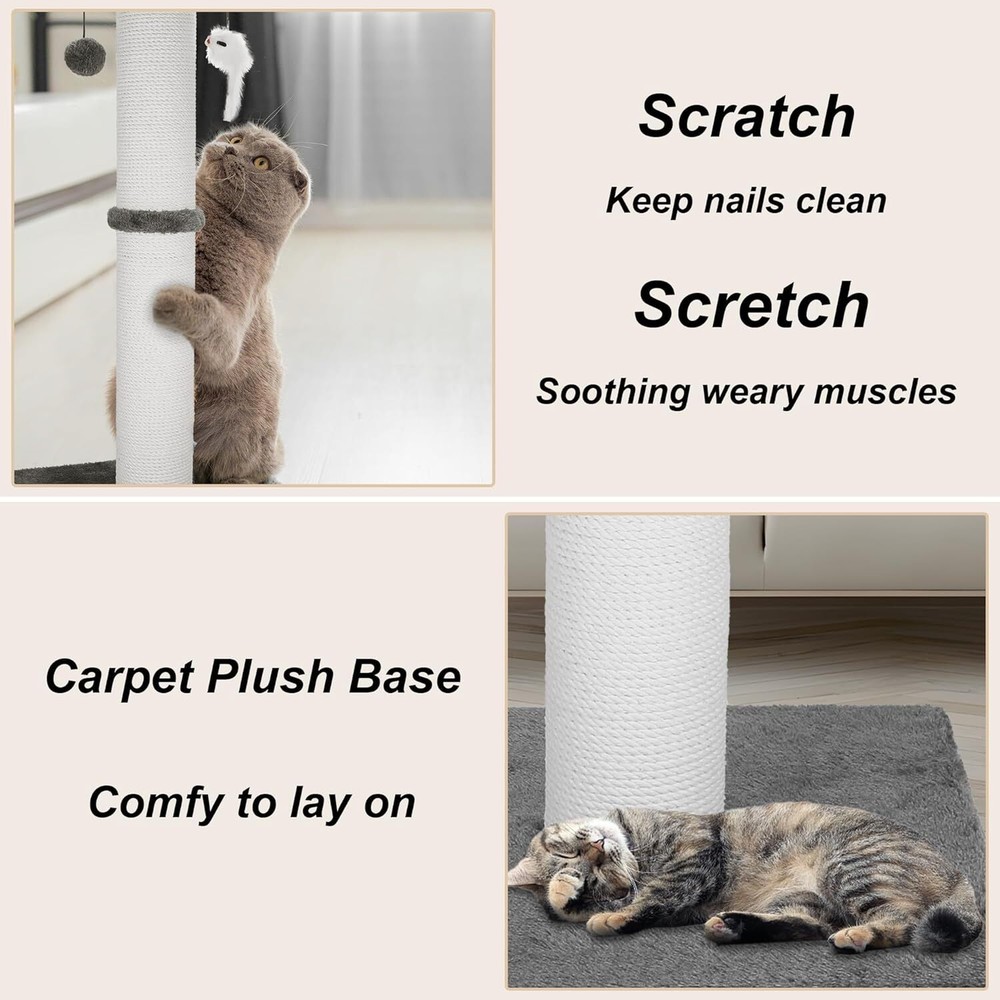 Cat Scratching Post 34 in. Heavy Duty Thickened Cat Scratching Post