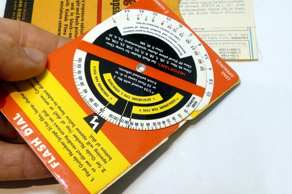 Kodak Snapshot Dial Guide guide for camera exposure dial w/ Flash Dial Photo