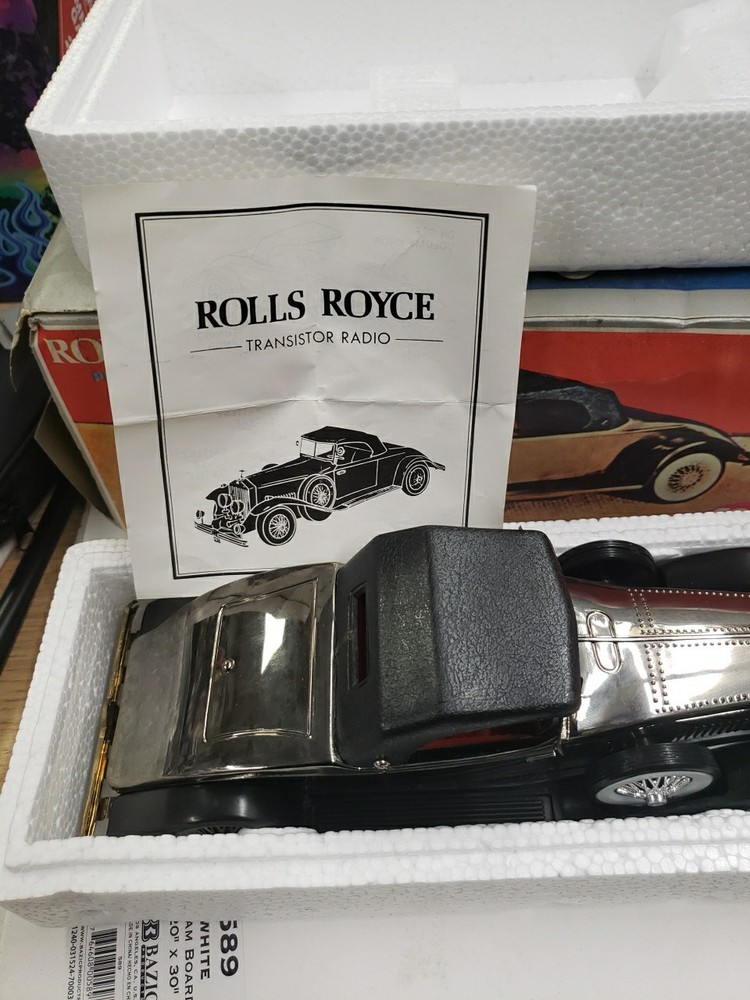Vintage Unused Solid State Rolls Royce Phantom 2 Transistor Radio Original