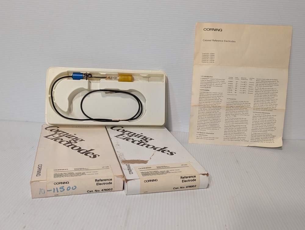 Corning Electrodes 476002 Ph Probe Sensor + Returns
