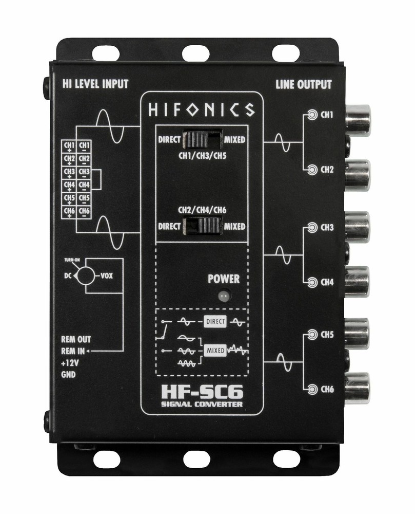 6-Channel HIGH To Low Level Converter with summing function HIGH SOUND QUALITY