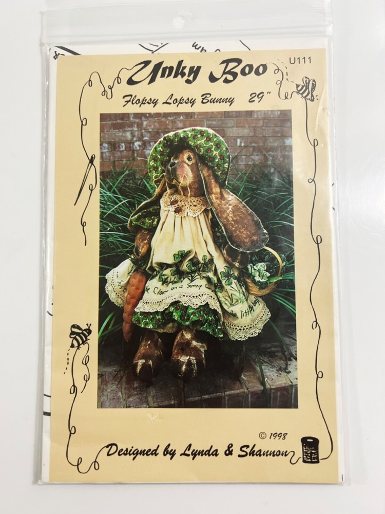 Unky Boo Flopsy Lopsy Bunny Pattern 29"